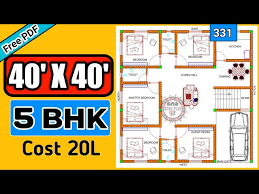 5 Bedroom House Plan Ii 40 X 40 House