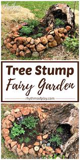 Fairy Garden In A Tree Stump Diy