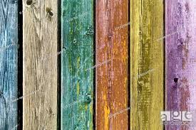 Old Wooden Fence Painted