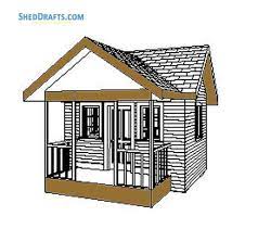 8 10 Gable Garden Shed Plans With Porch