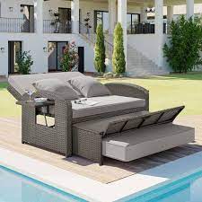 Outdoor Chaise Lounge Reclining Daybed