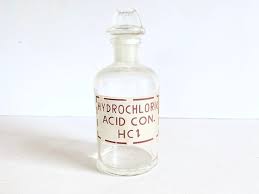 Pyrex Hydrochloric Acid Hc1 Vintage