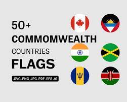 Commonwealth Countries Circular Flags