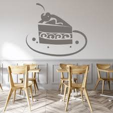 Slice Cake Kitchen Cafe Wall Sticker