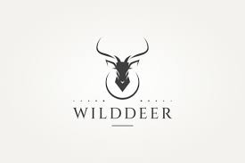 Silhouette Deer Head Icon Logo Design
