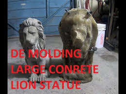 De Molding Large Concrete Lions Statue