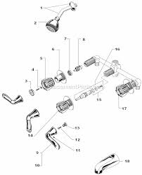 Three Handle Bath Shower