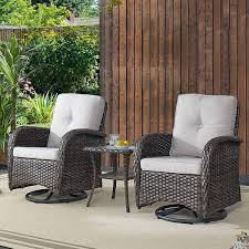 Gymojoy Carlos Brown 3 Piece Wicker