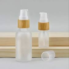Frosted Glass Lotion Bottle Pump
