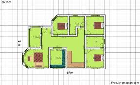 9x15m Plans Free Small House