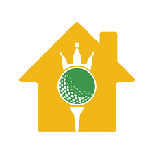 Design Golf Ball With Crown Vector Icon