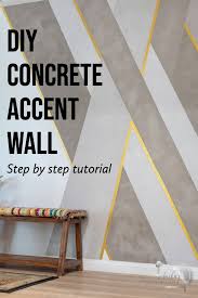 Diy Cement Feature Wall