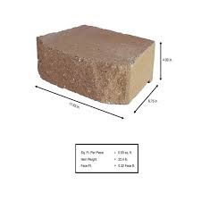 Beige Concrete Retaining Wall Block