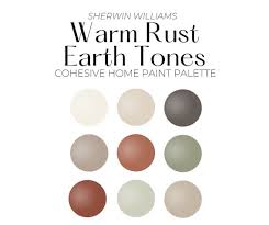 Warm Rust Earth Tones Paint Palette