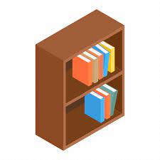 Abstract Bookcase Bookshelf Box