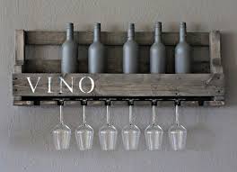 Wooden Wine Rack For The Wall With