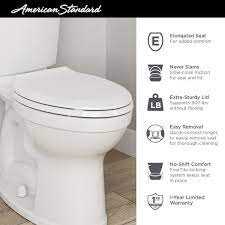 American Standard Champion Slow Close Elongated Closed Front Toilet Seat In White