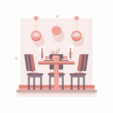 Vector Icon A Beautifully Set Dining