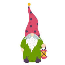 Cute Cartoon Gnome Vector Icon Hand