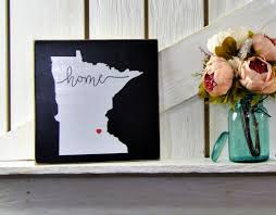 State Silhouette Personalized Wood Sign