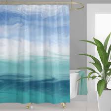 Ocean Shower Curtain Coastal Bath