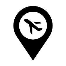 Flight Location Map Pin Icon