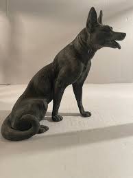 Metal German Shepherd Dog Figurine