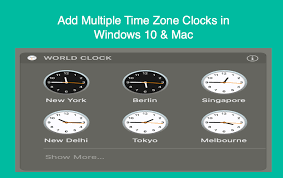 How To Add Multiple Time Zone Clocks In