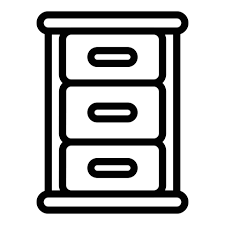 Kitchen Cabinet Icon Outline