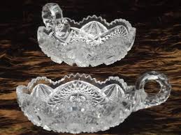 Antique Glass Serving Dishes Bowls