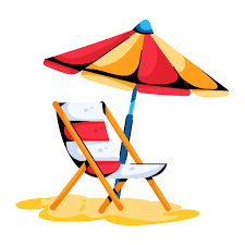 Beach Chair Generic Color Fill Icon