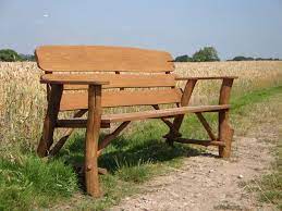 Oak Bench 170cm Rustic Style