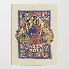 Christ Medieval Miniature From