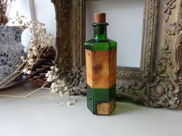 Green Hexagonal Ribbed Bottle