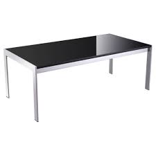 Forza Coffee Table Black Glass Top