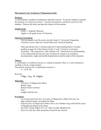 Discrepant Event Synthesis Of