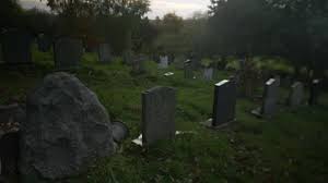 Grave Stones Stock Footage Royalty