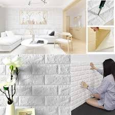 Pe Foam Self Adhesive Brick Design Wall