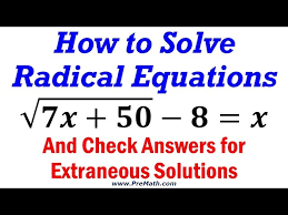 How To Solve Radical Equations Easy To