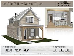 1 061 Sqft Tiny House Plans 16 X53 7