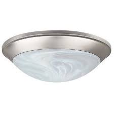 Sunset Satin Nickel Flush Mount Ceiling