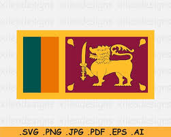 Sri Lanka Svg National Flag Sri Lankan