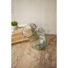 36 Oz Clear Small Glass Pitcher Tilted
