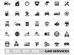Car Work Icon Set Svg Eps Png
