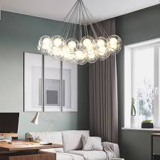 Nordic Clear Glass Ball Chandelier