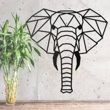 Geometric Elephant Wall Art