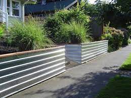 Corrugated Metal Retaining Wall