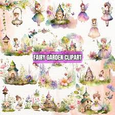 Enchanted Fairy Garden Watercolor
