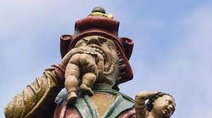 Mystery Behind Baby Eating Ogre Statue
