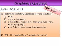 Ppt Graphing A Quadratic Powerpoint